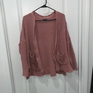 wild fable Dusted Rose Knitted Cardigan